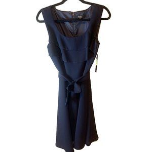 BNWT ALEX MARIE LADIES SZ 10 NAVY DRESS DACIE REAR ZIP